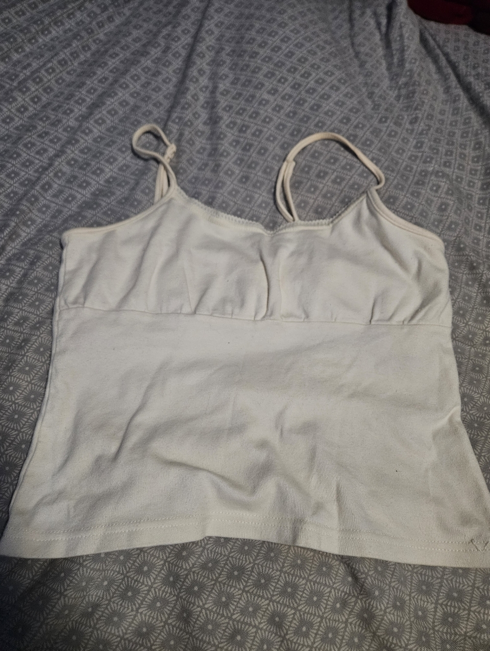 Butter Yellow Women's Cropped Babydoll Camisole Tank Top with Built-In Shelf Bra